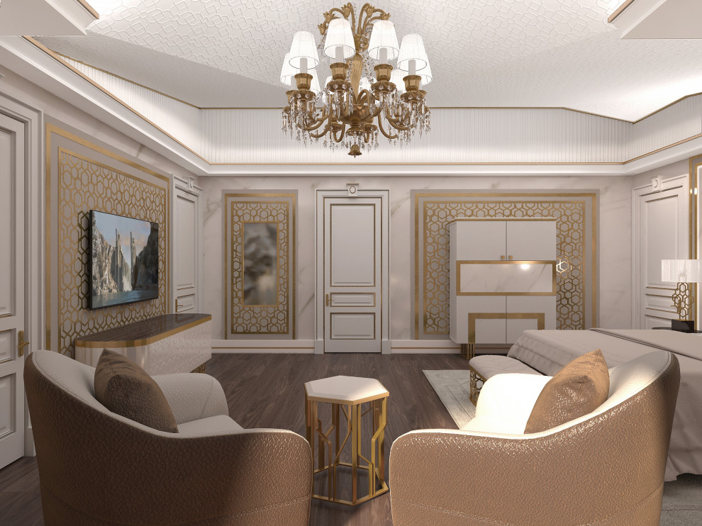 г.Москва , Спальня в стиле неоклассики