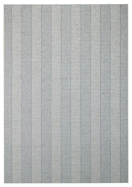 Picnic Stripe rug in Pale Grey