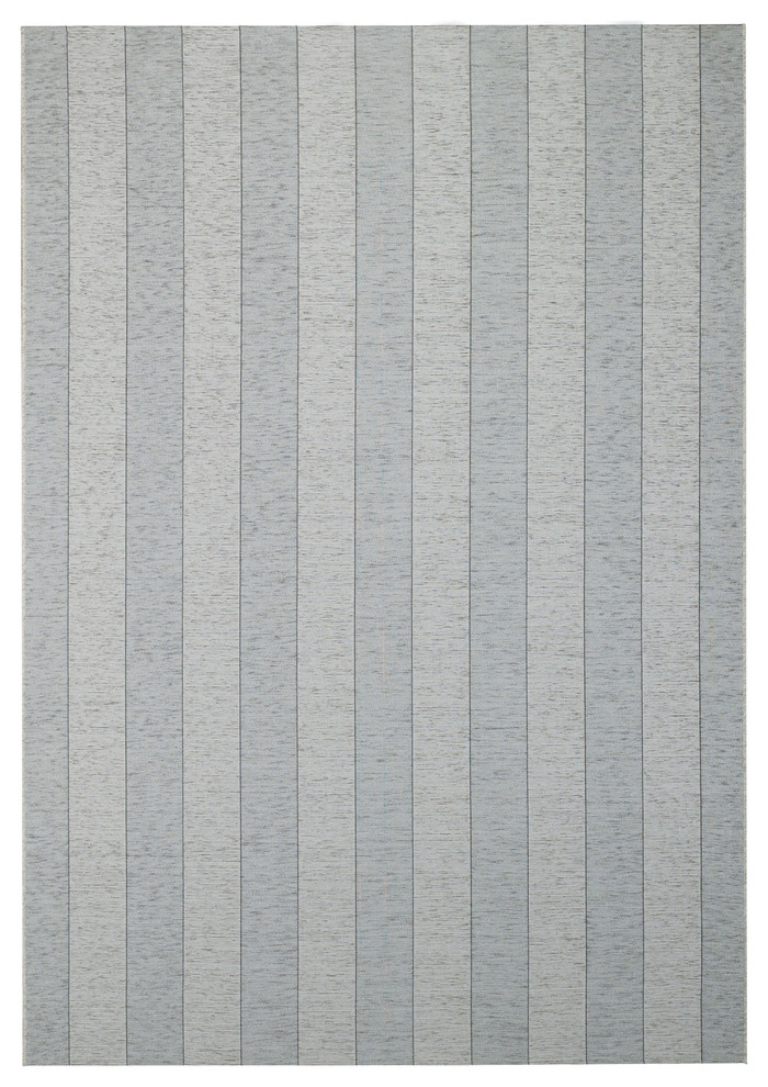 Picnic Stripe rug in Pale Grey