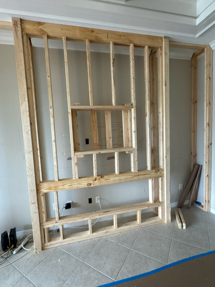 Fireplace Wall w/ Arches