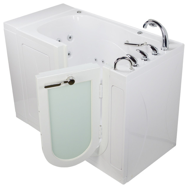 Monaco Acrylic Air, Micro & Heated Seat Walk-In Bathtub ...