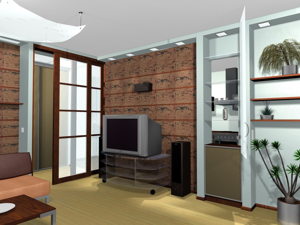 интерьер квартиры с элементами японского стиля