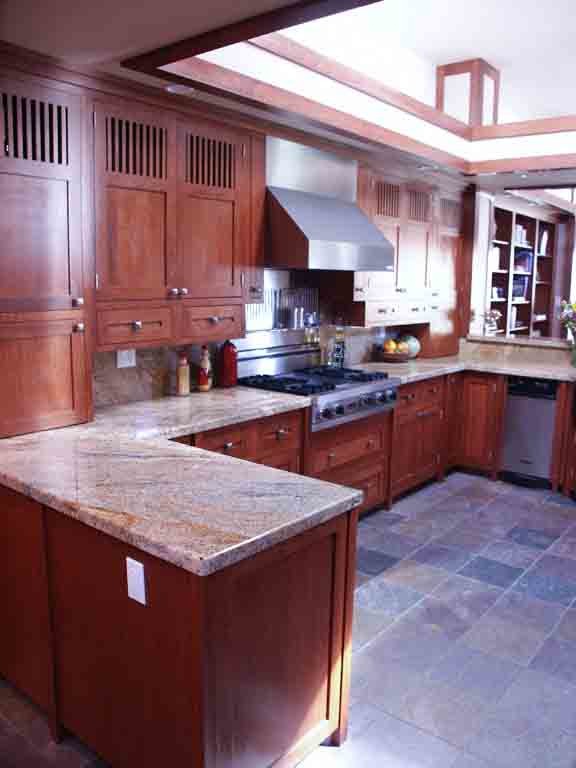 Example of a transitional kitchen design in Seattle
