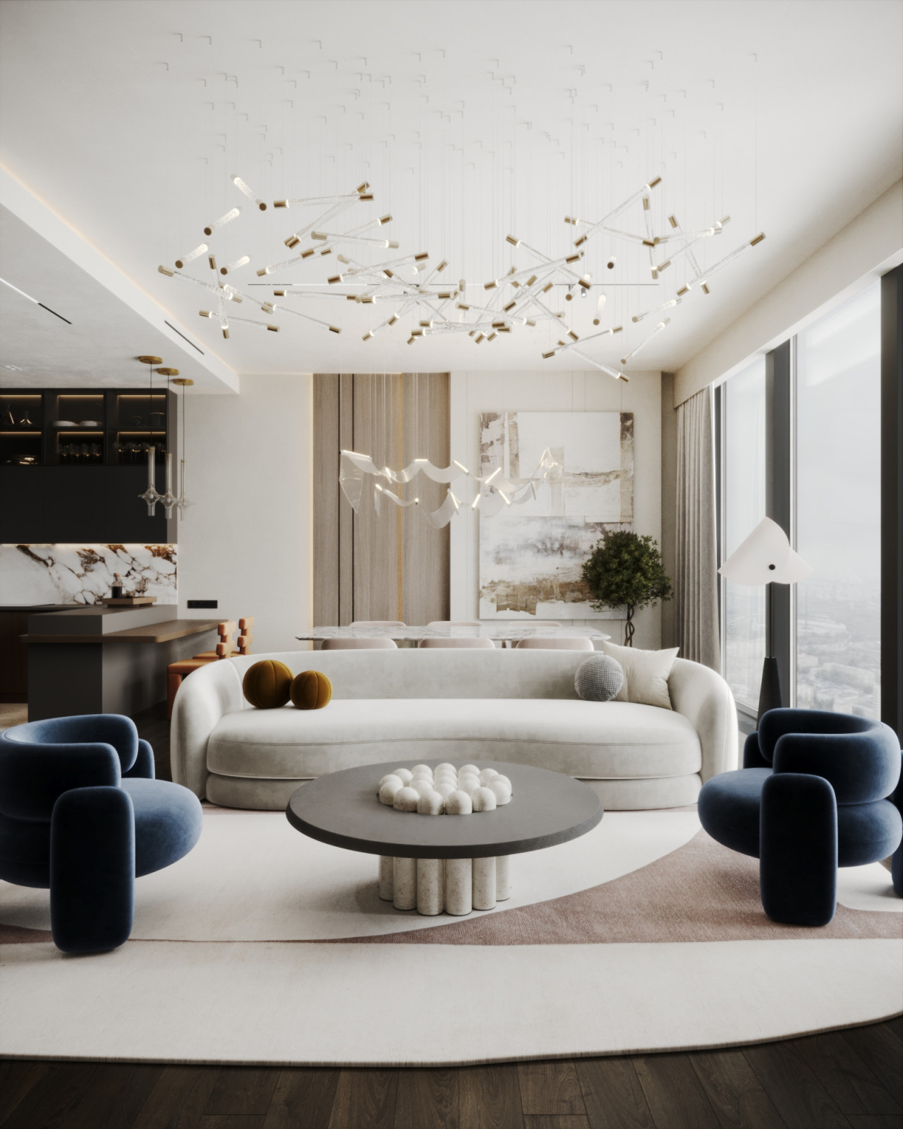 Дизайн интерьера: Квартира ЖК Neva Towers | 110 м2