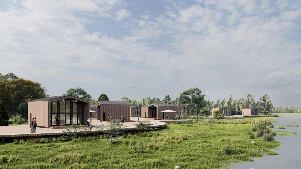 Визуализация прибрежной зоны туристической базы