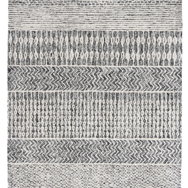 Safavieh Glamour Glm538H Moroccan Rug, Charcoal/Ivory, 5' x 8