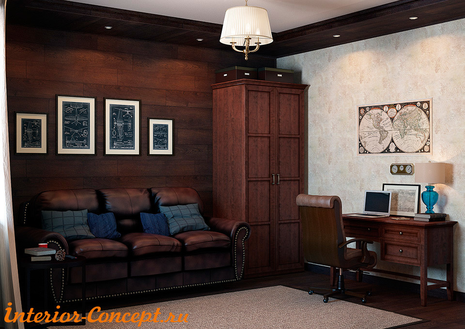 Комната отдыха в стиле Шале