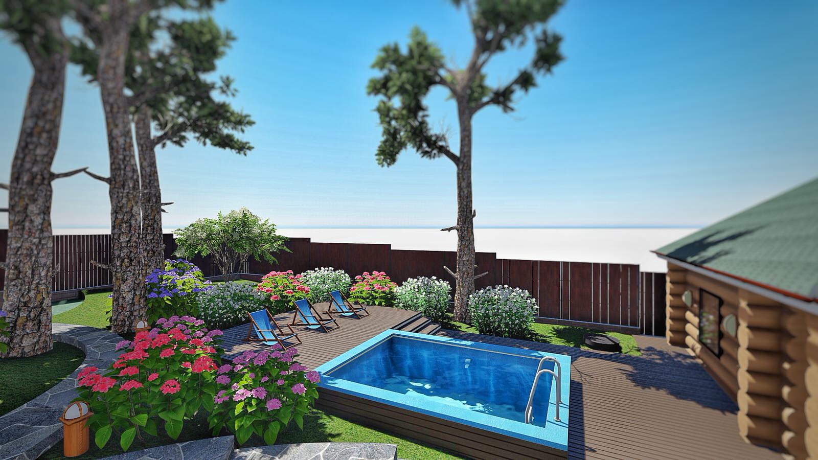 Ландшафтный дизайн участка в СНТ Хрустальный