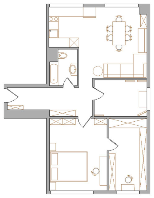 Квартира Данилы и Екатерины Меньшиковых