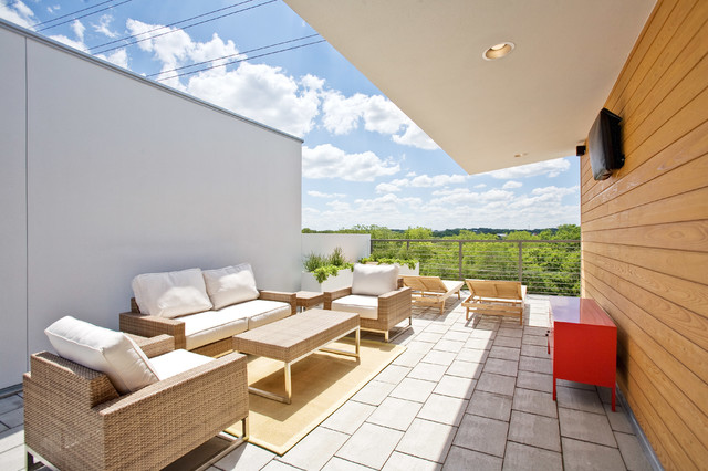 The South 5th contemporaneo-terraza-y-balcon