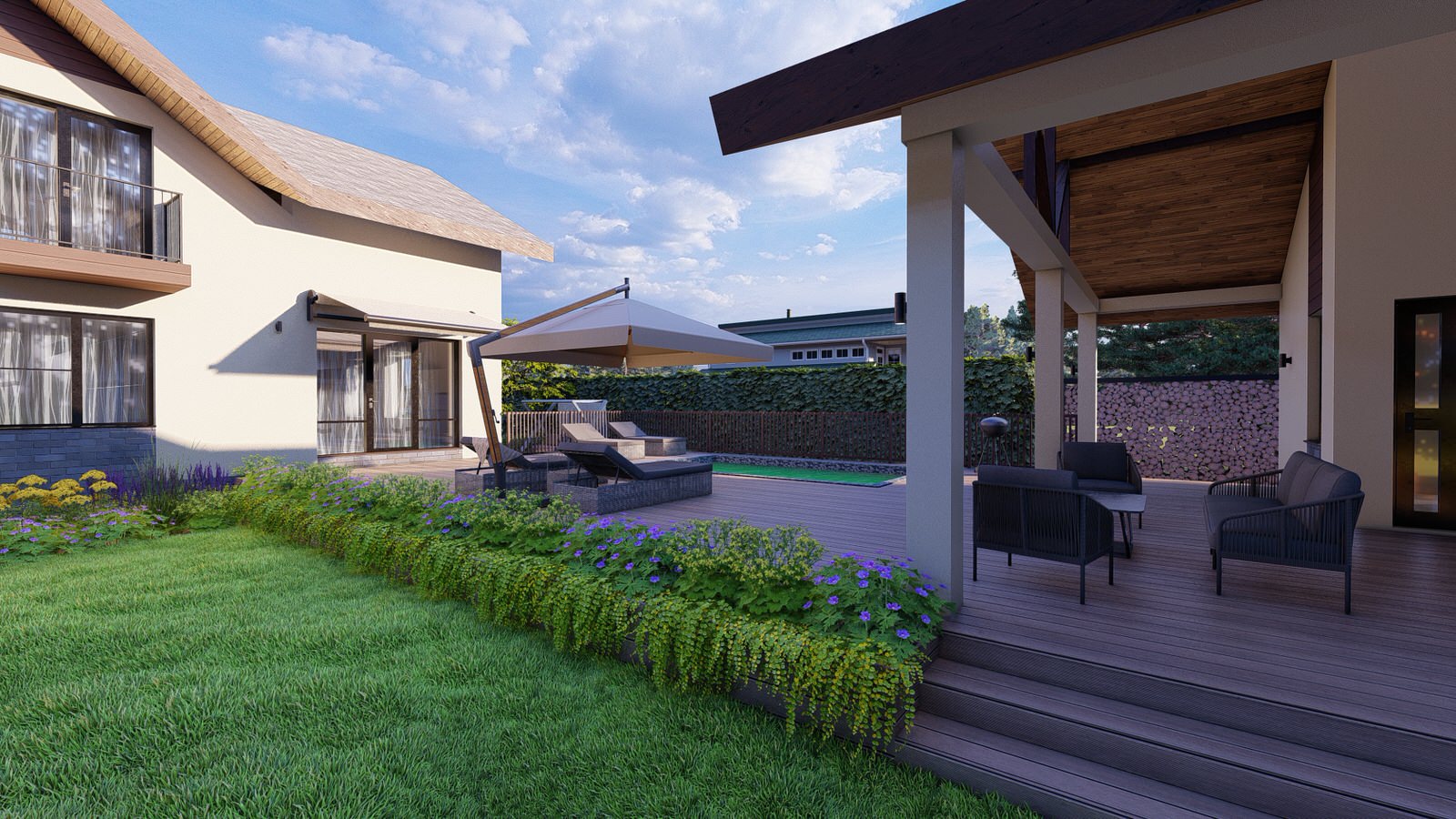 Сад "Geometrium" в КП "Европа"