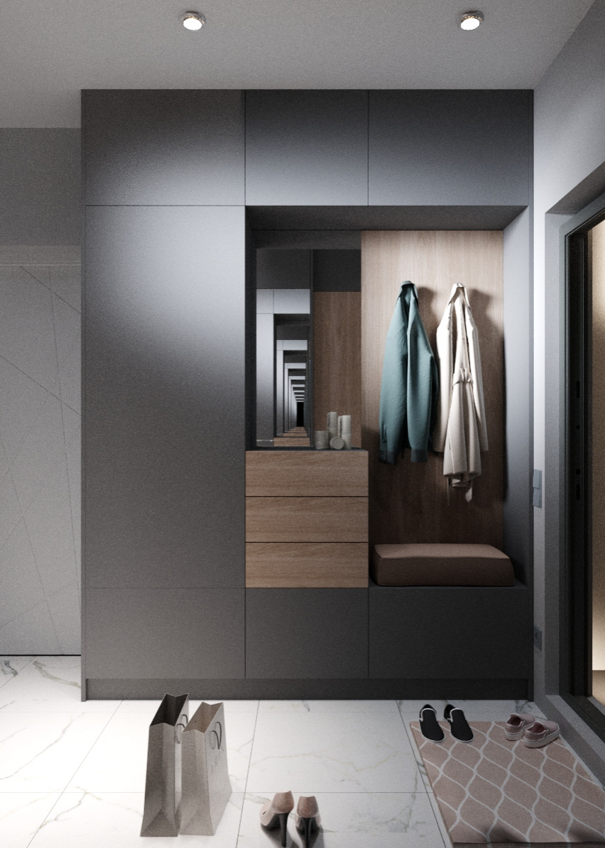 дизайн проект 2-ух комнатной квартиры