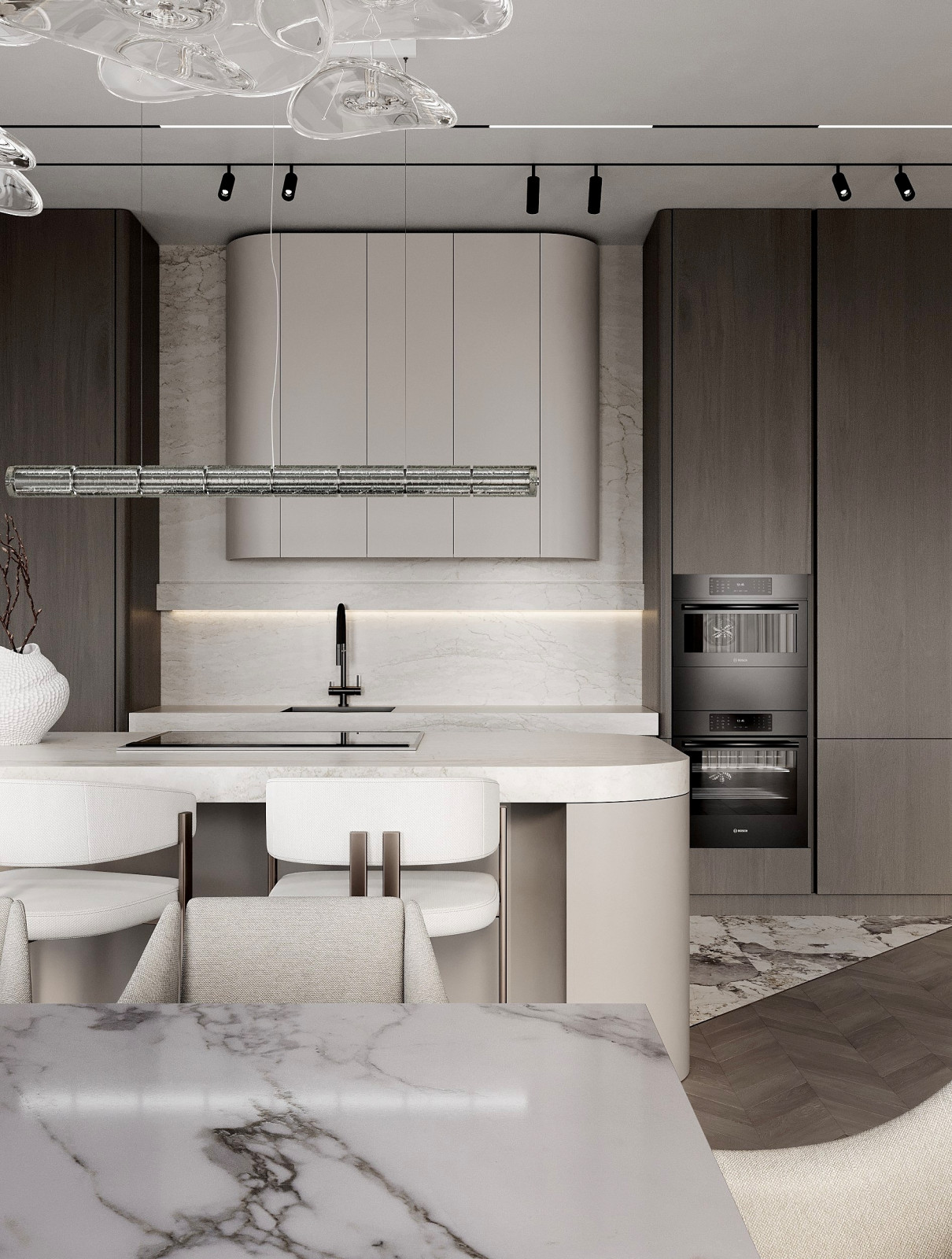 Просторная кухня-гостиная