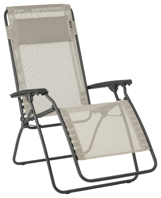 lafuma air comfort futura sunlounger graphite