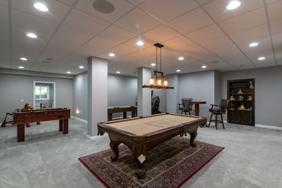 Naperville Basement Remodel 2 - Transitional - Basement - Chicago - by ...