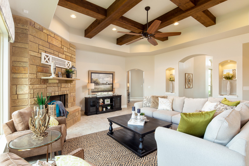 Inspiration for a rustic home design remodel in Austin