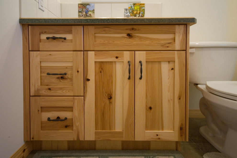 Inspiration for a rustic home design remodel in Calgary