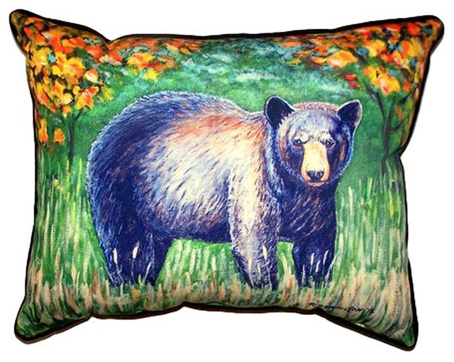 black bear throw pillows