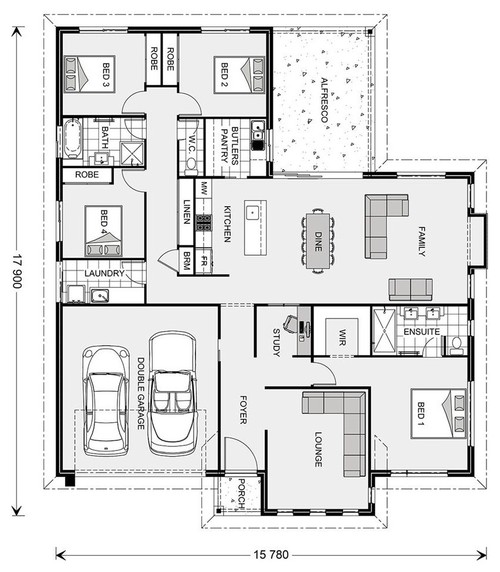 Floor plans  for a North  East facing  block