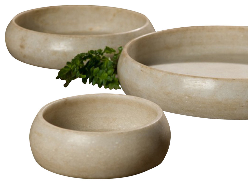 Marble Bowls - Curved (set of 3)