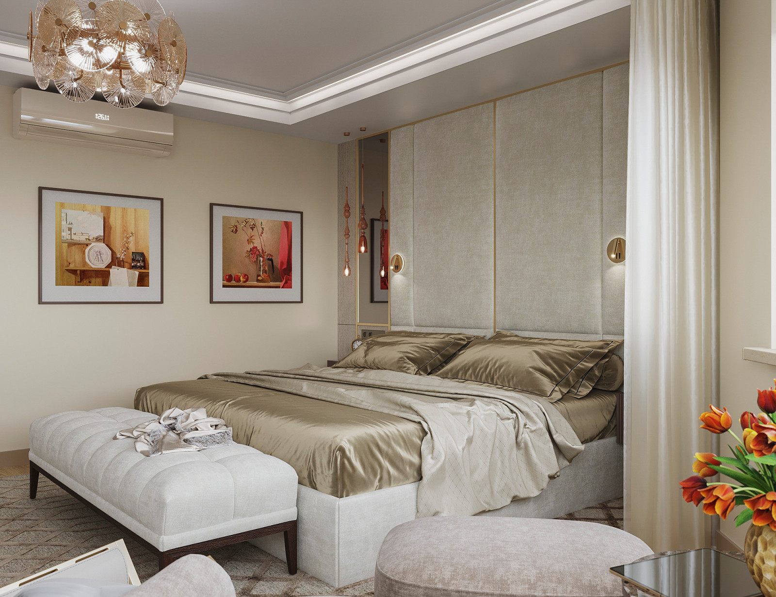 Кашемир беж. Квартира 130 кв.м. на Зоологической ул.