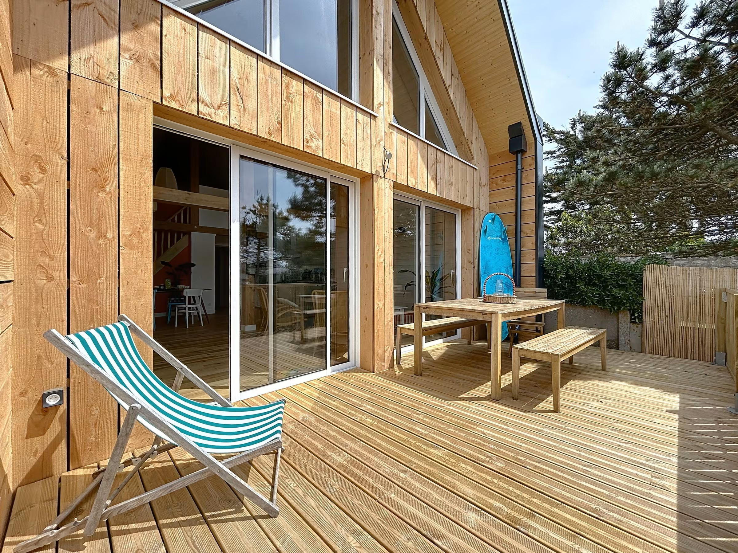 Maison en bois bord de mer
