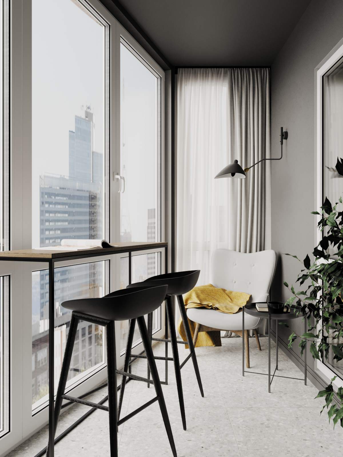 Уютный цветной интерьер