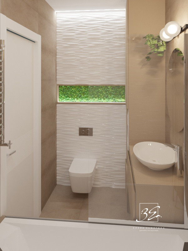 Двухкомнатная квартира-студия 45 кв.м в ЖК "SCANDIS" в современном стиле