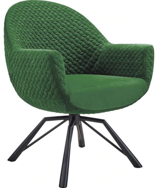 Monserrat Accent Chair, Green Accent Chair, Green - Midcentury ...