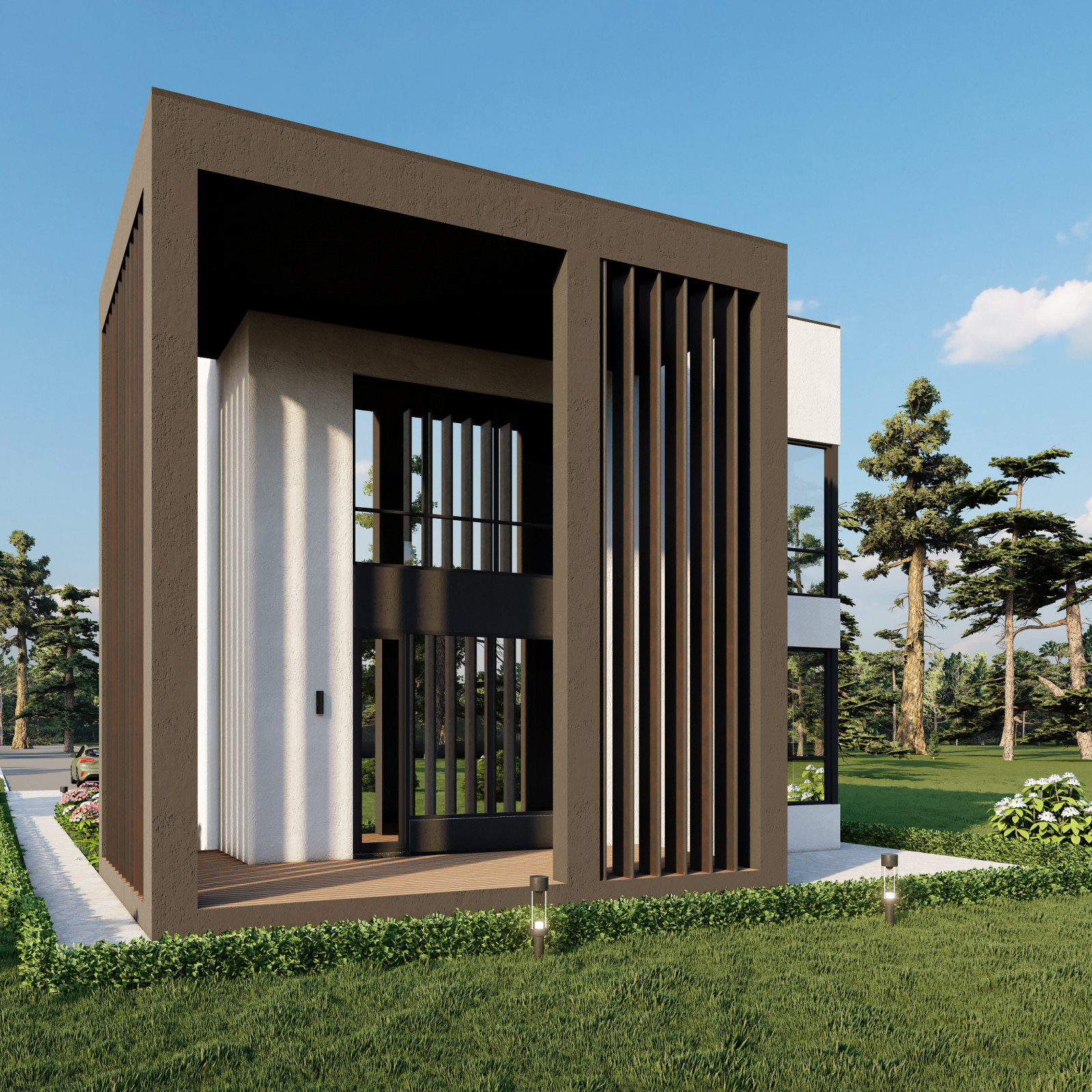 Визуализация загородного дома