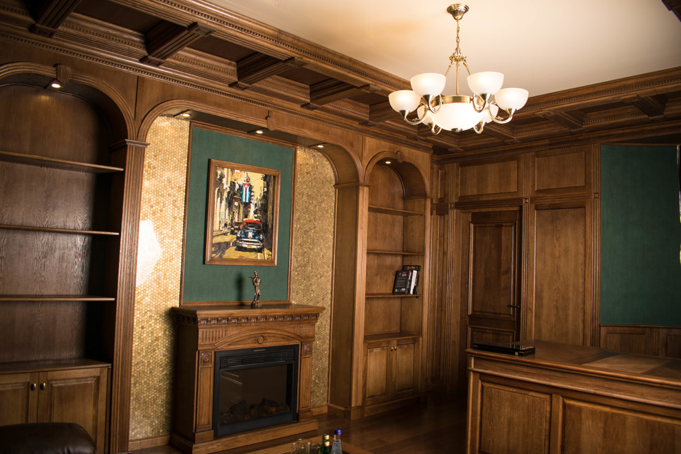 Классическая библиотека в духе современных тенденций.