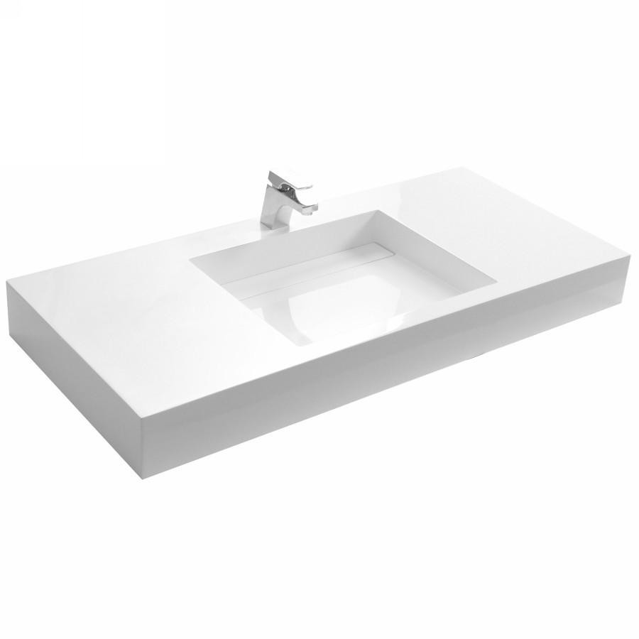 What is the minimum width for a bathroom sink?