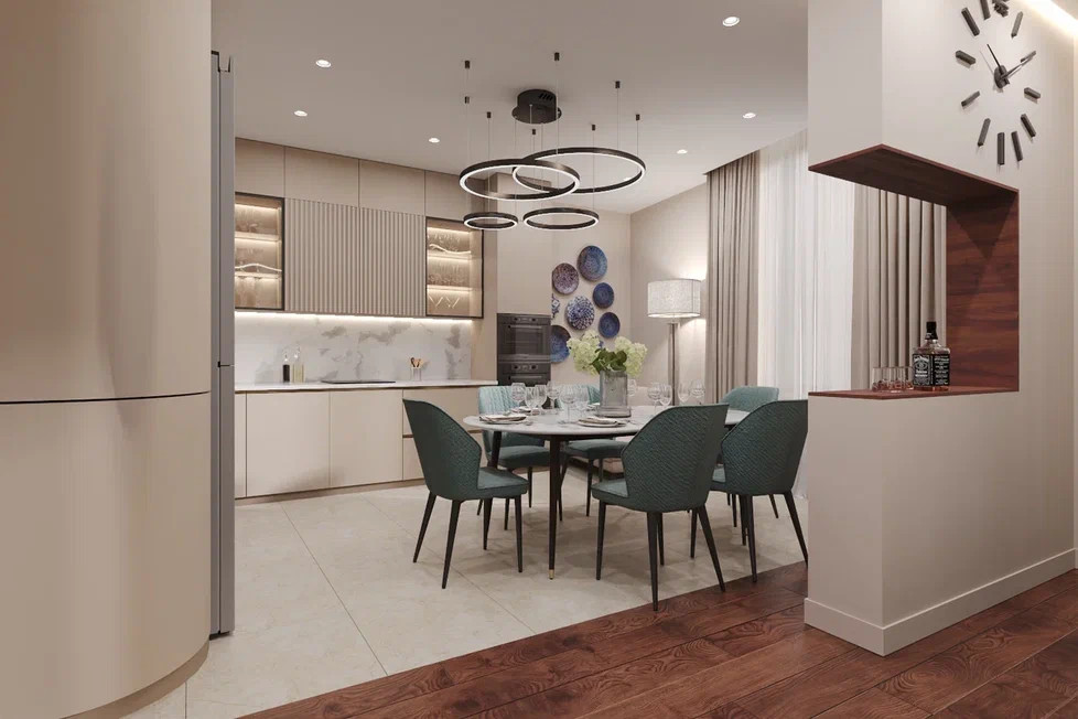 Ремонт квартиры в спокойных и теплых тонах