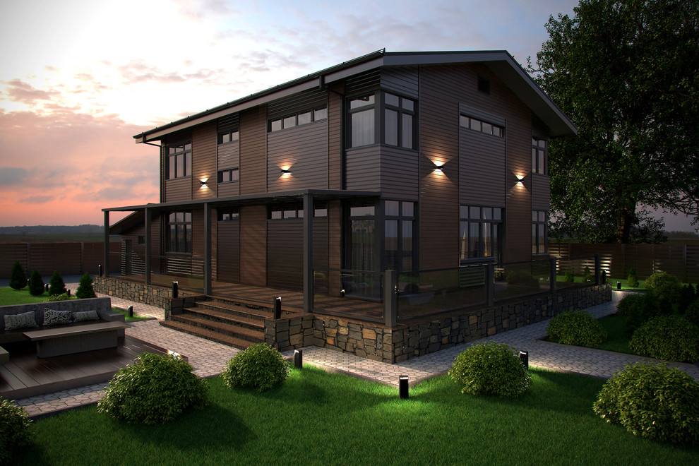 Частный двухэтажный жилой дом