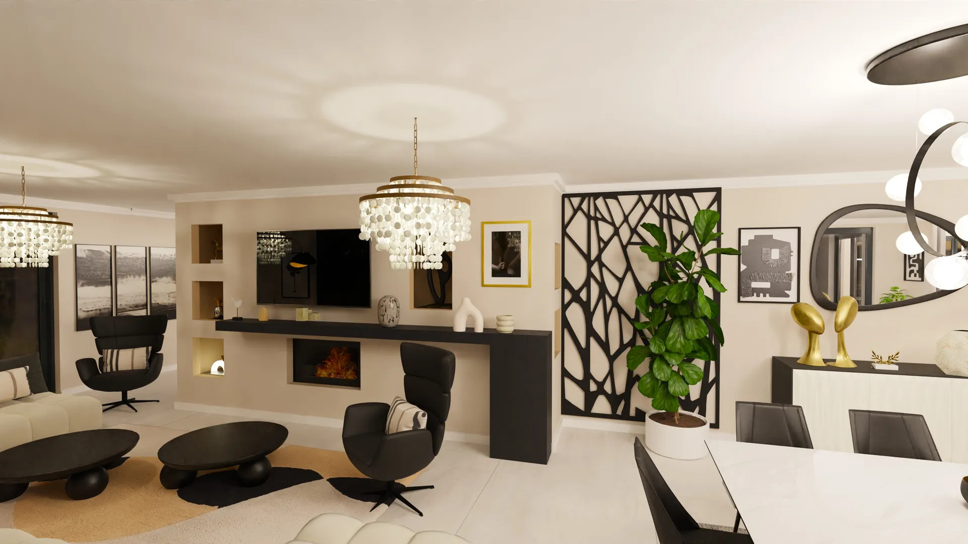 Pièce de vie Villa Alba