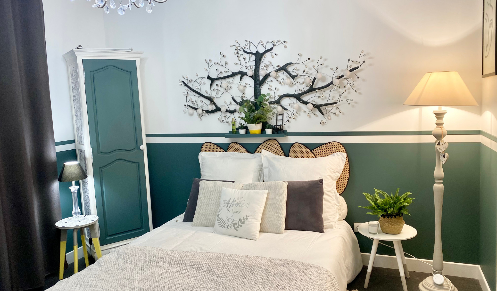 75 Wainscoting Bedroom with Green Walls Ideas You'll Love - April, 2023 |  Houzz