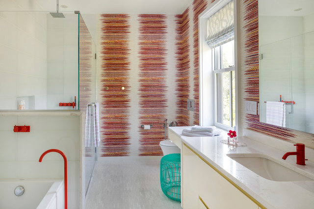 Blue Hills- Kid's Bathroom modern-badezimmer