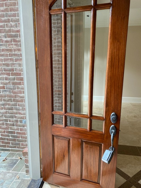 Front Door Restained