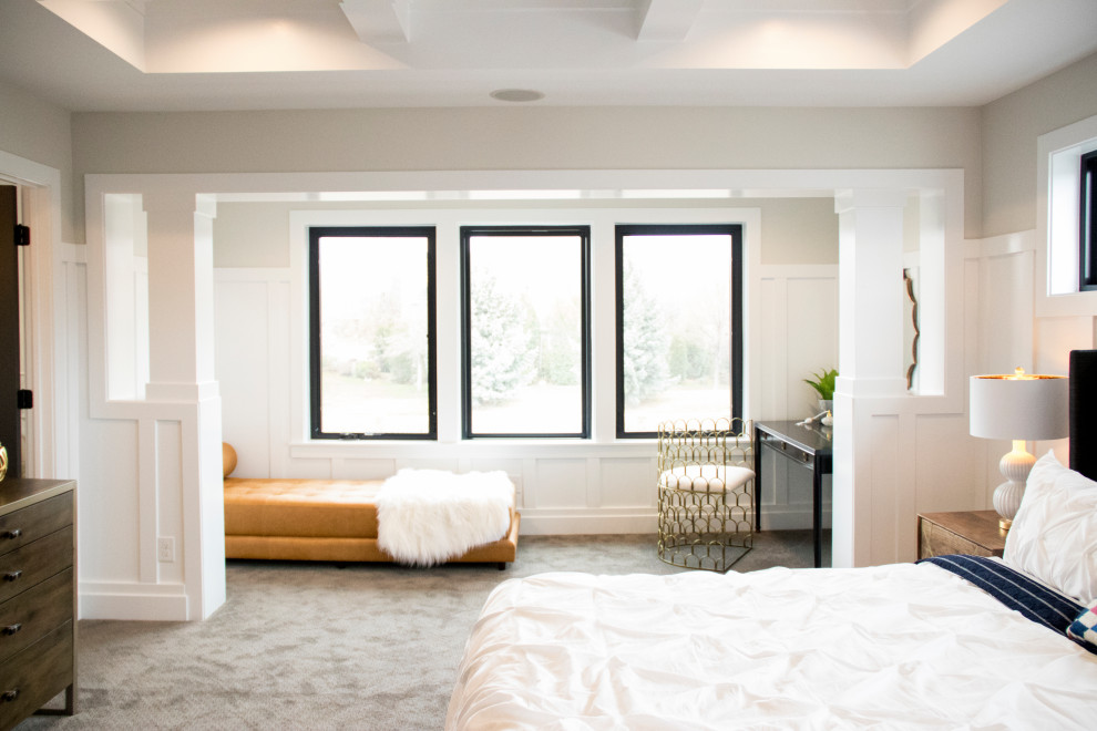 Design ideas for an arts and crafts bedroom in Salt Lake City.