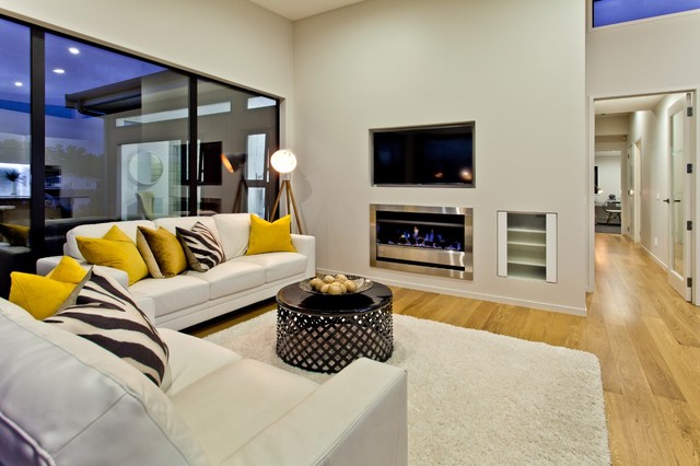 Greenhithe contemporary-vardagsrum