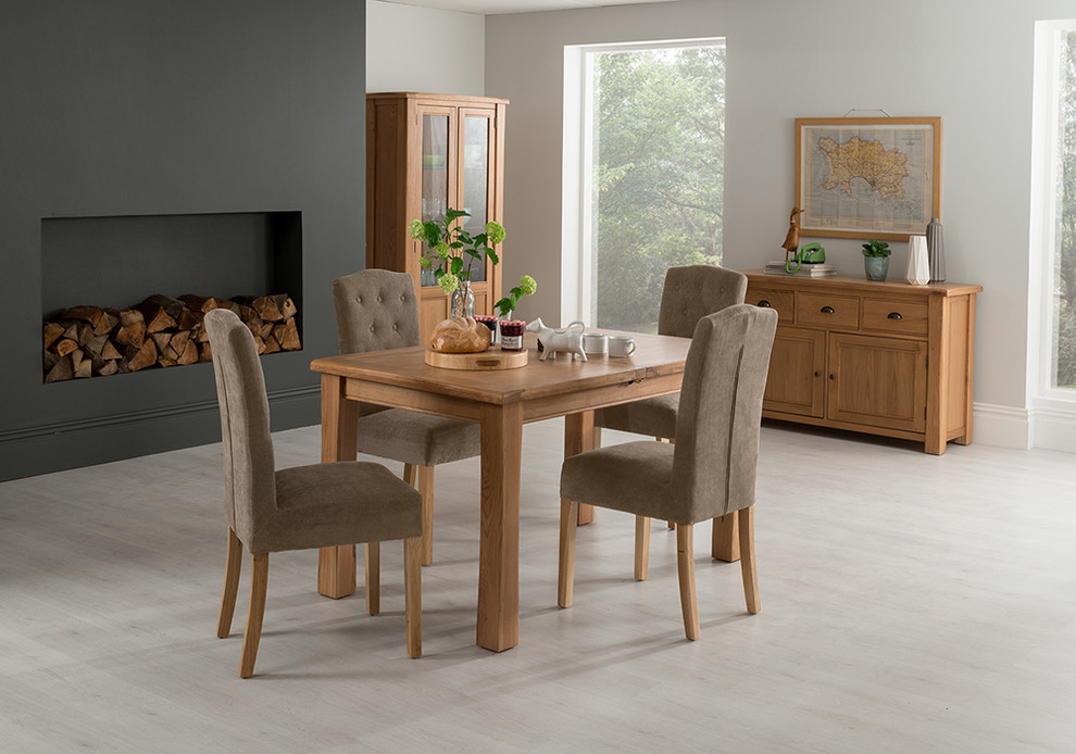 Design ideas for a contemporary dining room in Manchester.