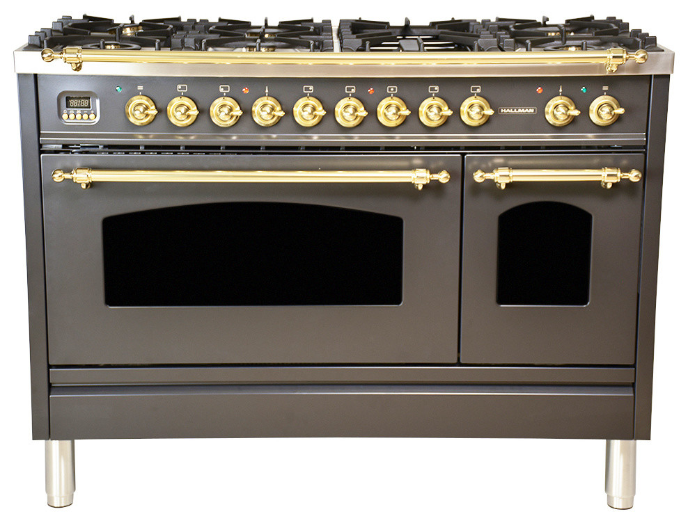 48" Double Oven Dual Fuel Italian Range 7Burners and Griddle