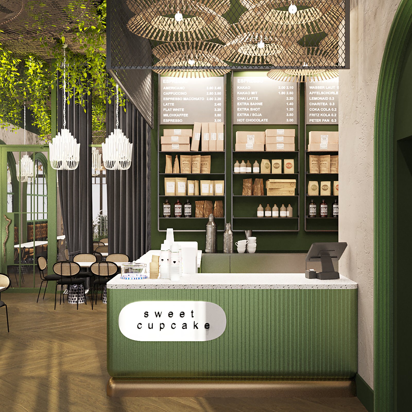 Дизайн-проект интерьера Кафе-Кондитерская