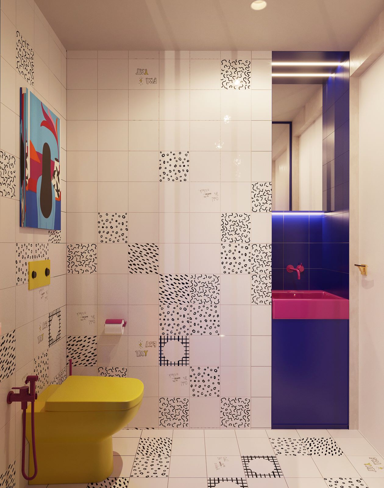 Детская ванная. Квартира в ЖК "МИД"