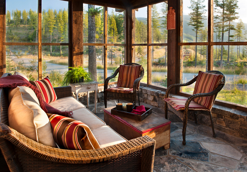 Big Mountain Rustic Residence - Rustic - Sunroom - Other - by Altius ...