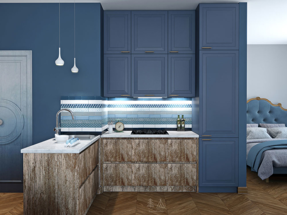 Индиго омбре