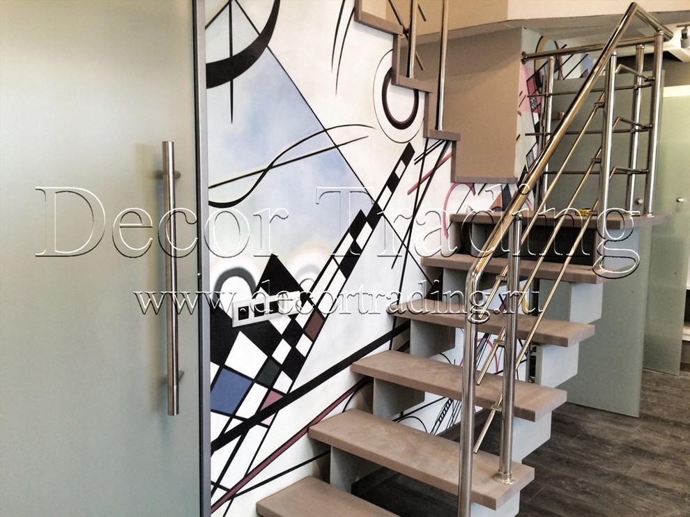 Частная квартира - отделка "Итальянская гладкая краска и фреска Кандинский"