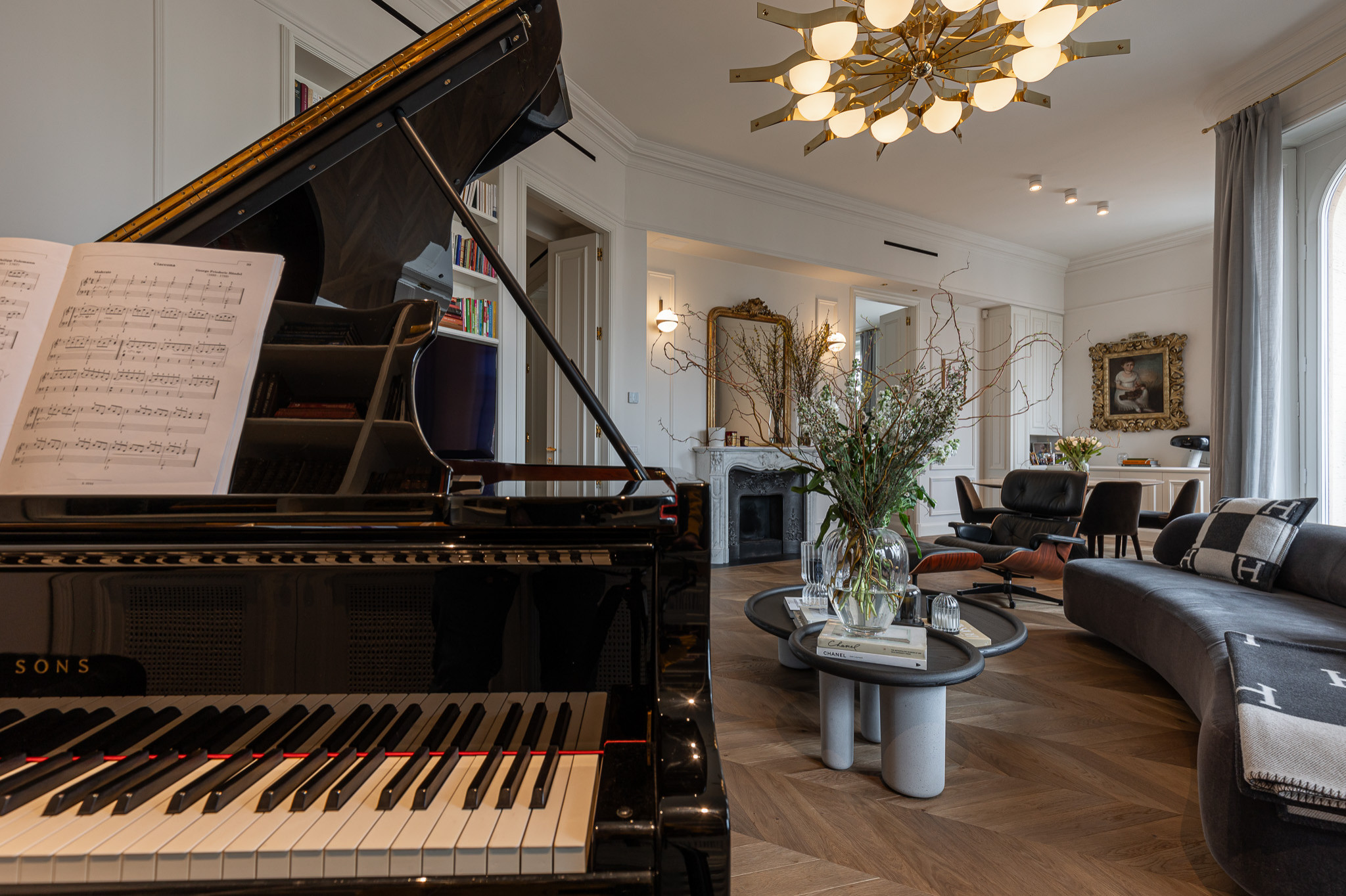 Soggiorno, dettaglio pianoforte