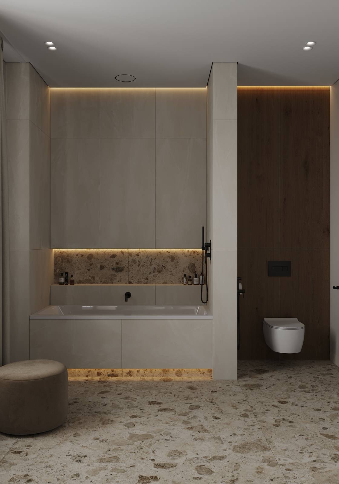 Санузлы (Частный дом в Малой Валяевке, Пензенская область)