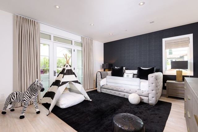 Transitional Home West Hollywood trendy-boernevaerelse